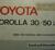 1978-79 Toyota Corolla 30/50 Liftback Instruktionsbok