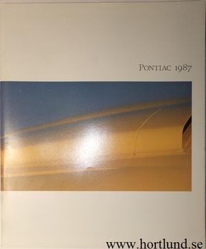 1987 Pontiac broschyr Lyx alla modeller