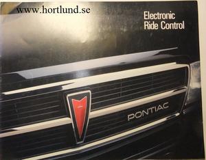 1987 Pontiac Electronic Ride Control broschyr