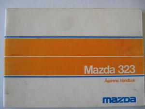 1978 Mazda 323 Instruktionsbok