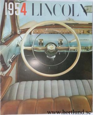 1954 Lincoln stor broschyr