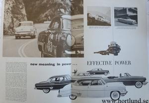 1954 Lincoln stor broschyr 1-2-3