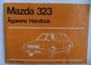 1981 Mazda 323 Instruktionsbok