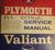 1963 Plymouth & Valiant Service Manual original