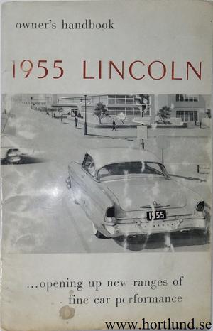1955 Lincoln Owner's Handbook
