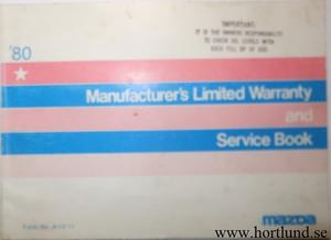 1980 Mazda Service Book 2:dra utg.