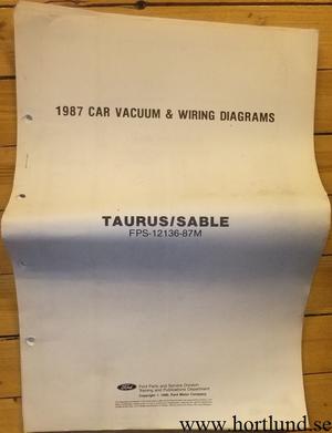 1987 Ford Taurus / Mercury Sable Vacuum & Wiring Diagrams