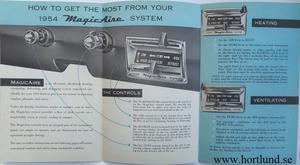 1954 Ford Magic Aire broschyr