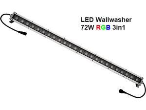Led Wallwasher 24VDC 72w 3in1 RGB