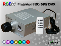 Fiberoptisk Ledprojektor 36W DMX RGBW