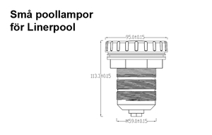Små Poollampor Betong & Linerpool RGB Extern RF-Kontroller