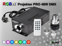 Fiberoptisk Ledprojektor 48W DMX RGBW