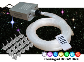 Stjärnhimmelpaket 36W RGBW DMX Dimbar 14kvm