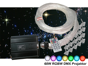 Stjärnhimmelpaket 60W RGBW DMX Dimbar 16kvm