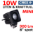 10W LED miniatyr 8° spot CREE 12-24V