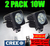 2 pack 10W CREE LED miniatyr valbar med 4 spridningsvinklar