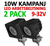 2 pack 10W CREE mini LED, 30° spot, ihopkopplingsbar 9-32V