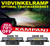 Komplett belysningspaket 288W 7D LED extraljusramp med fäste och kablage