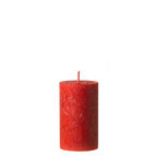 Crystel - Blockljus 10 cm (Röd)