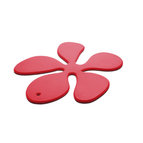 KG Design - Blomma grytunderlägg (Röd)