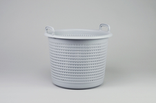 Plastic Basket, 44 Liter, Grey