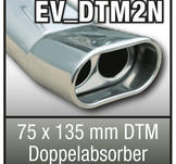 SuperSport Tips variant DTM2N "75x135mm DTM absorbatorn, platt oval, dubbel, fl„nsade rim