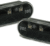 LED-sidblinkers (oval) / svart (Par)