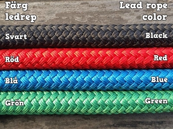 Lead rope with loop and rope popper - 14 mm