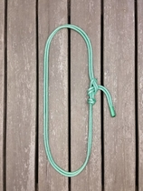 Throatlatch with rope halter tying