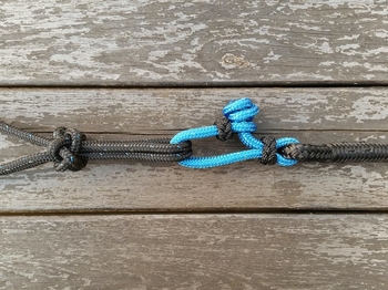 Ledrep med repfäste och repsnärt - 10 mm