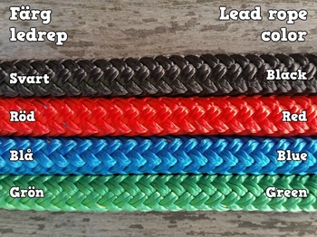 Lead rope with rope connector and rope popper - 10 mm