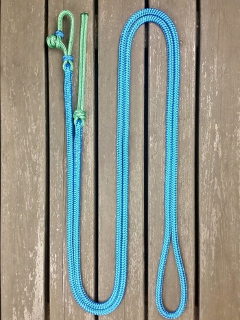 Lead rope with rope connector and rope popper - 10 mm