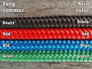 Long loop reins with permanent snaps - 10 mm