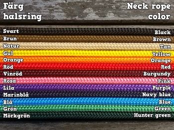 Neck rope with rope halter tying