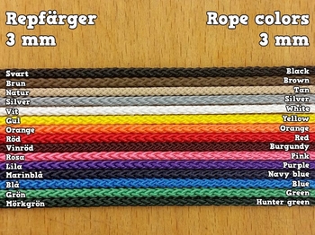 3 mm rope by the meter