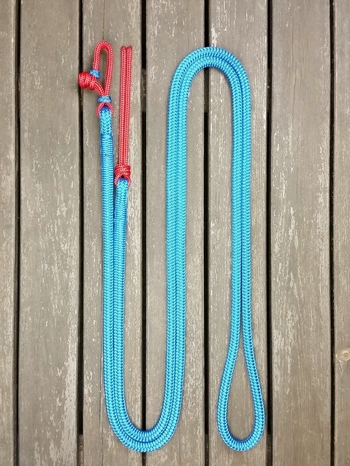 Lead rope with rope connector and rope popper - 14 mm