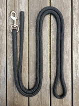 Lead rope with bolt snap and back splice - 14 mm, 2,5 m, Black