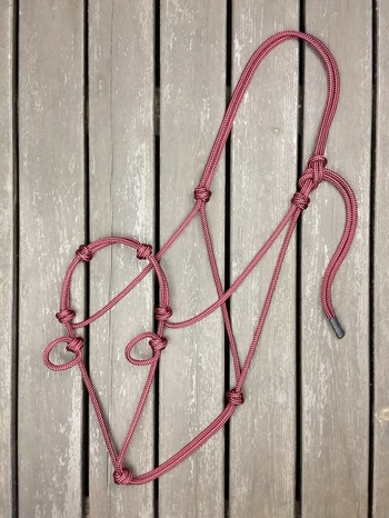 Sidepull rope halter with loops