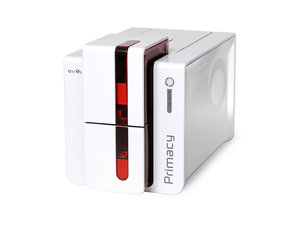 Evolis Primacy - USB & Ethernet, MSR, DUAL SIDE, röd