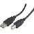 USB 2.0 kabel, Typ A hane - Typ B hane. SVART