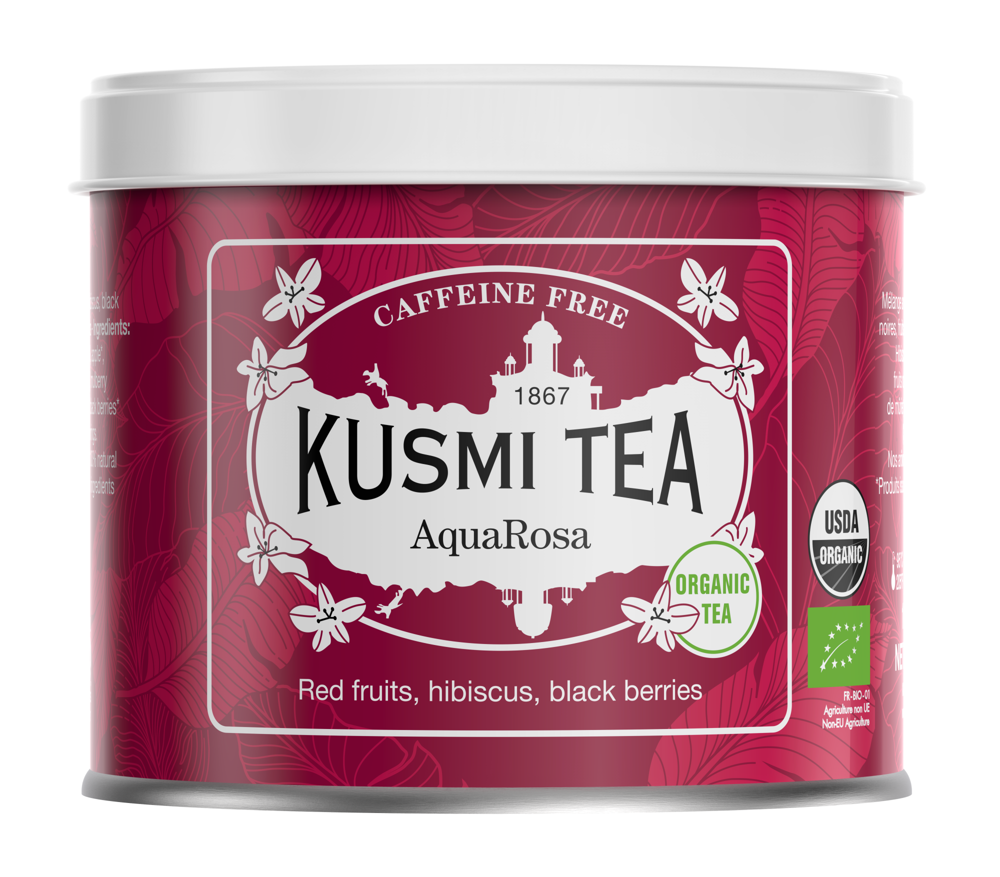 Kusmi Aqua Rosa Ekologisk - Plåtburk 100 gram 