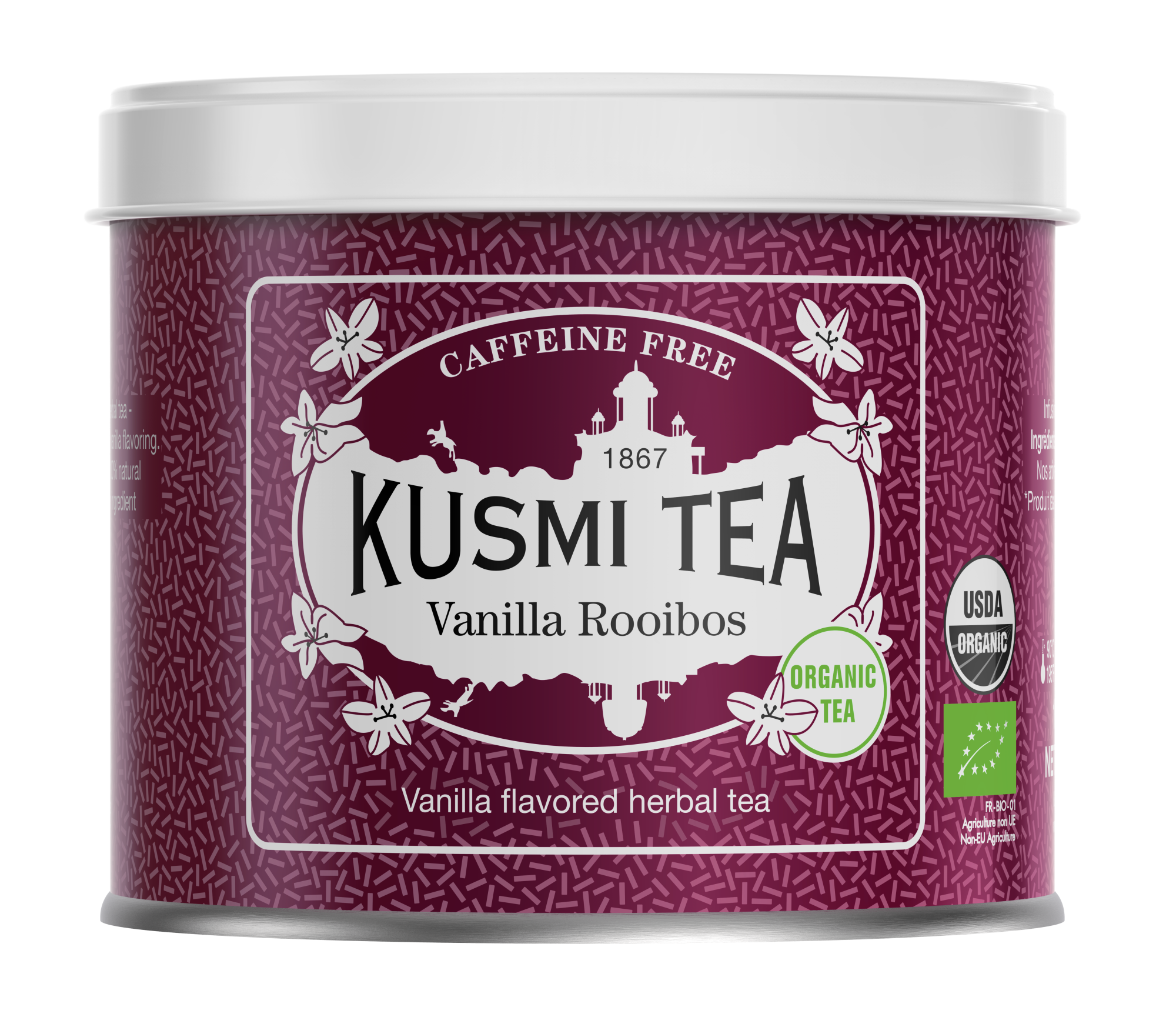 Kusmi Rooibos Vanilj Ekologisk - Plåtburk 100 gram