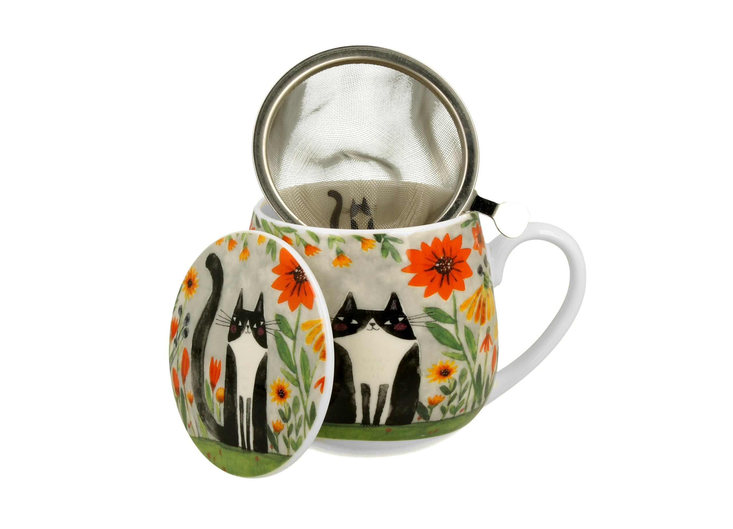 Cat Meadow - Mugg Barrel med tesil (The Art Gallery) - 4