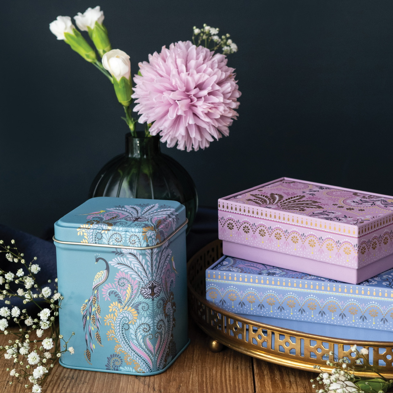 Skrin - Sara Miller Filigree Blue - 3