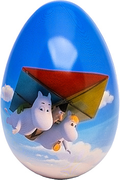 Mumin Plåtägg / Påskägg - Flyga Drake 18 cm