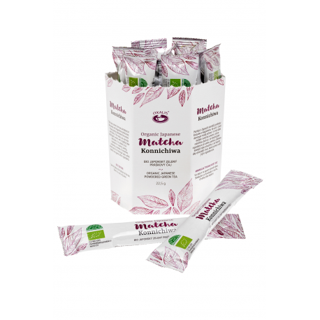 Japansk Ekologisk Matcha Konnichiwa - Portionsförpackad 15x1,5g - 2
