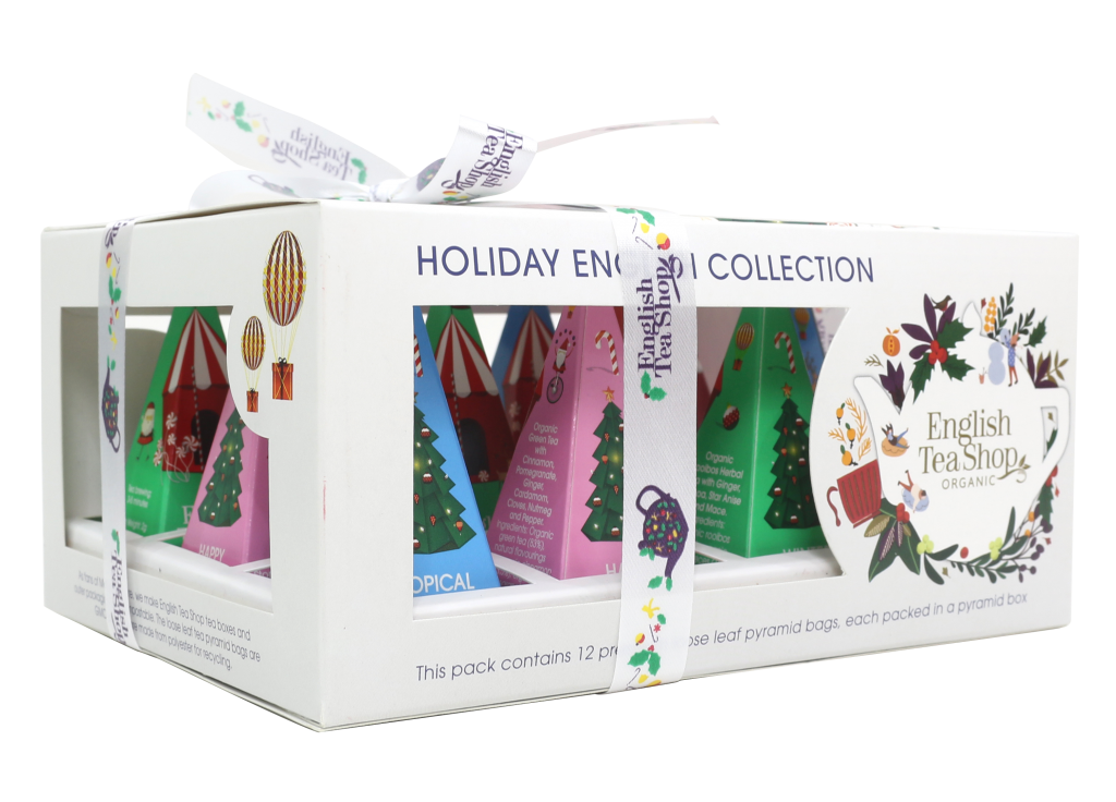 JULEN 2026 - English Tea Shop - Presentask Holiday English Collection VIT Tepåsar