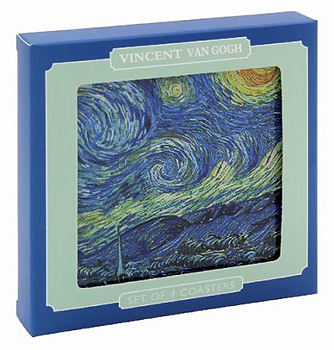 Vincent Van Gogh - Glasunderlägg 4-pack