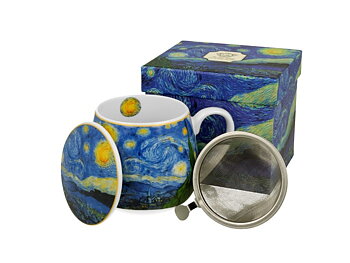Van Gogh "Starry Night" - Mugg Barrel med tesil (The Art Gallery)