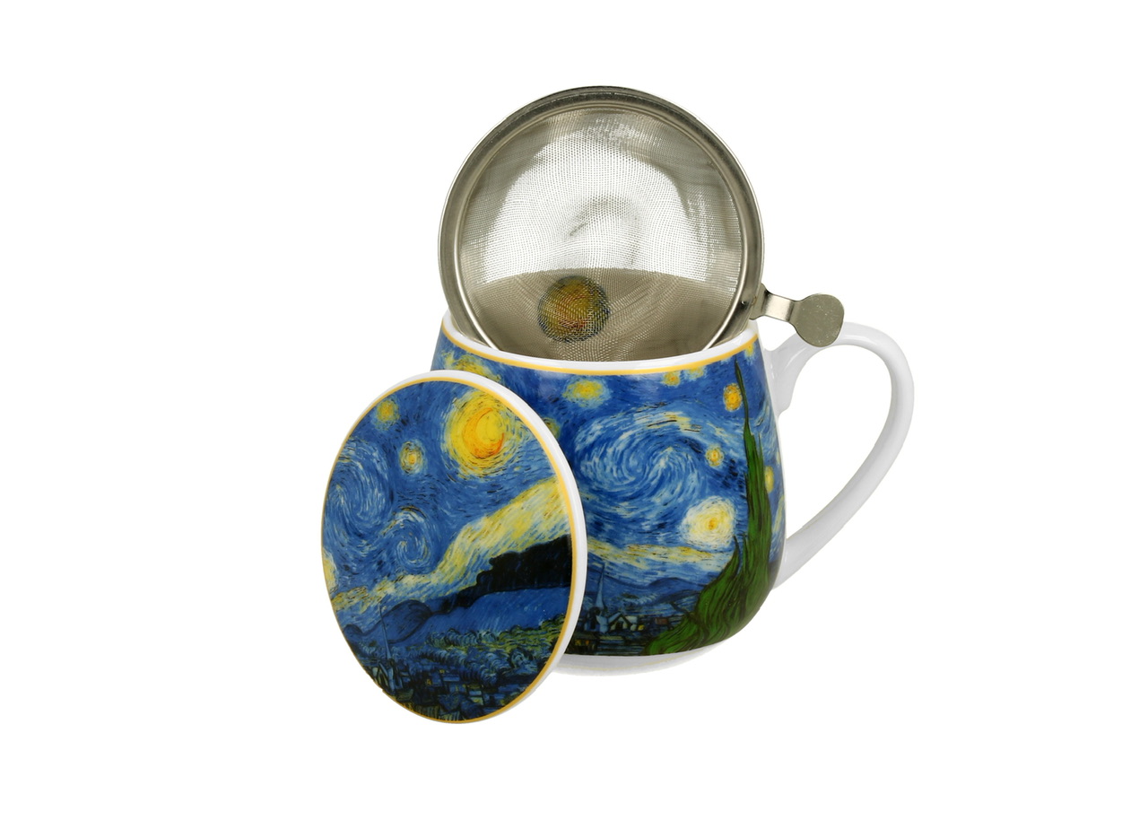 Van Gogh "Starry Night" - Mugg Barrel med tesil (The Art Gallery) - 3